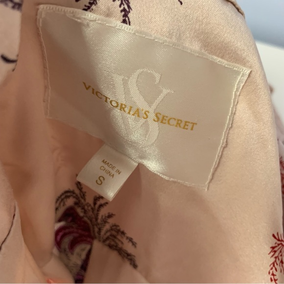 Victorias Secret Silk Floral Long Sleeve Pants Pajamas Small - Picture 8 of 14